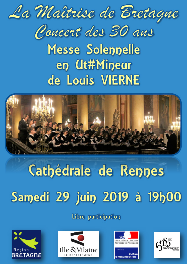 You are currently viewing CONCERT — 30 ans. Messe Solennelle en Ut#Mineur de Louis Vierne