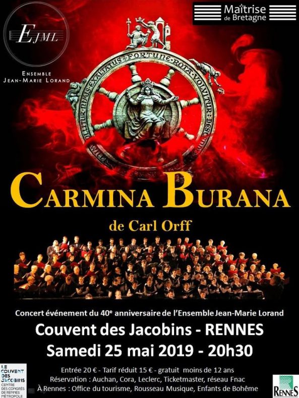 Lire la suite à propos de l’article CONCERT — Carmina Burana avec l’Ensemble Jean-Marie Lorand